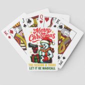 Premium Poker Playing Cards Christmas Snowman トランプ (裏面)
