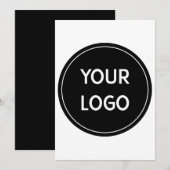 Premium QR Logo Concept for Modern 招待状 (正面/裏面)