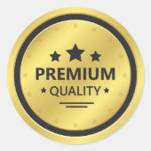 Premium Quality ラウンドシール (正面)