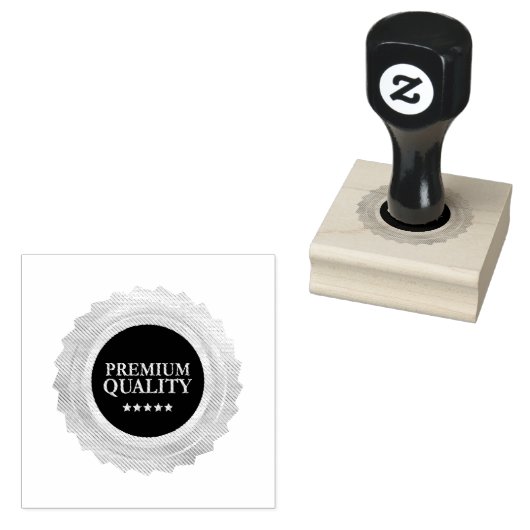 PREMIUM QUALITY Circle Layout Jet Black Ink Sharp  ラバースタンプ (押印)