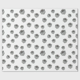 Premium Silver Gift Boxes Elegant Holiday Party ラッピングペーパー