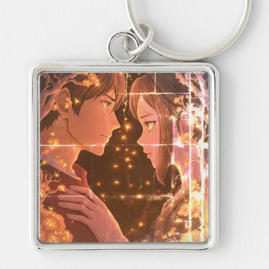 Premium Square Keychain – Sleek, Stylish & Durable キーホルダー (正面)