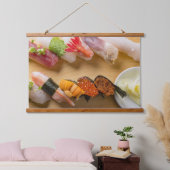 Premium Sushi Art Tapestry – Japanese Elegance 吊り下げ型タペストリー (寝室)