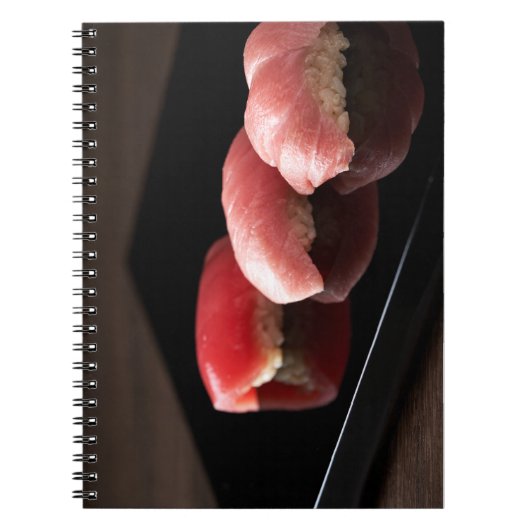 Premium Tuna Sushi Notebook ノートブック (正面)