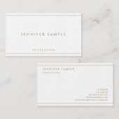 Premium Ultra Thick Faux Gold Text Luxurious 名刺 (正面/裏面)