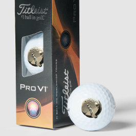 Premium Vintage Golfer Logo Luxury Tournament ゴルフボール