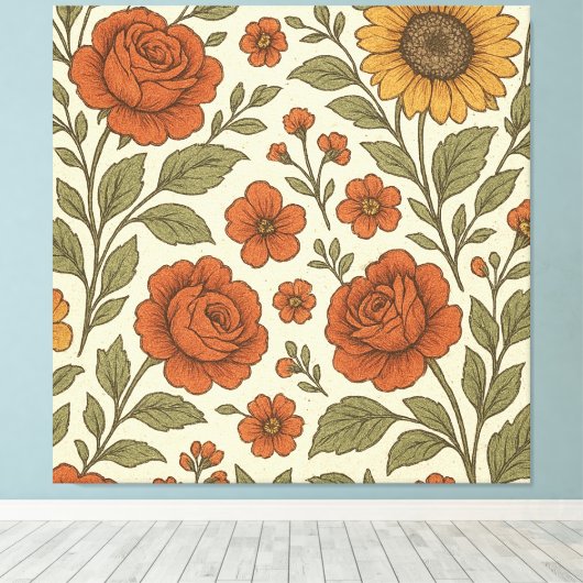 Premium Wrapped Canvas キャンバスプリント (インサイチュ (ウッドフロア))