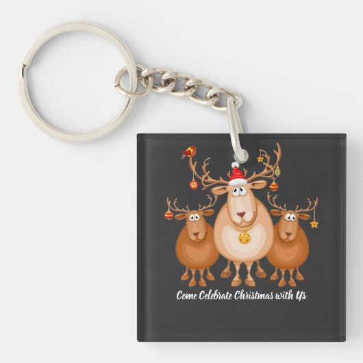 premoraによるクリスマスお祝いグッズ キーホルダー (正面)