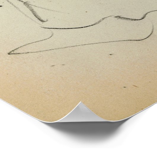 Prendergast – 横向き女性 ポスター (角)