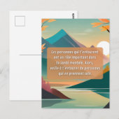 Prends soin de ta santé mentale ポストカード (正面/裏面)