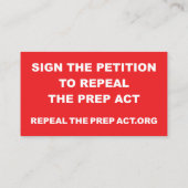 PREP法の名刺の廃止 – 両面 名刺 (裏面)