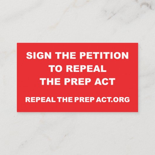 PREP法の名刺の廃止 – 両面 名刺 (裏面)