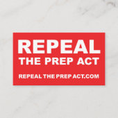 PREP法の名刺の廃止 – 両面 名刺 (正面)