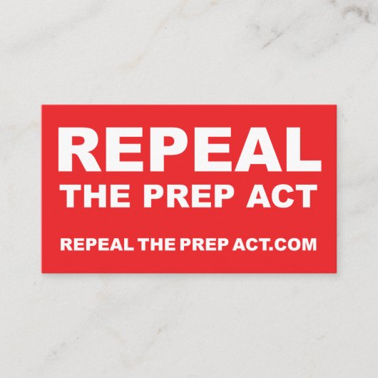 PREP法の名刺の廃止 – 両面 名刺 (正面)