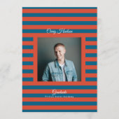 Prep High School Photo Graduate Announcement Cards 案内状 (正面)