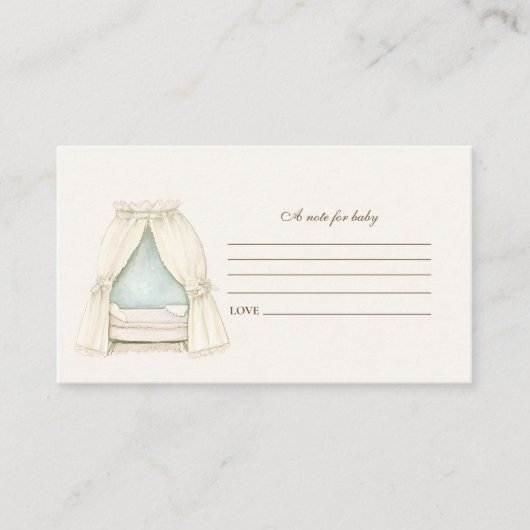 Prep the Nest Baby Showerのベビー エンクロージャーカード (正面)