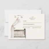 Prep the Nest Baby Shower 出欠カード (正面)