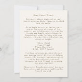 Prep the Nest Baby Shower 招待状 (裏面)