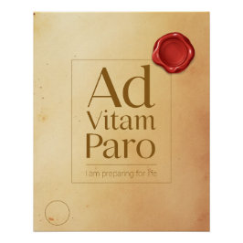 Preparation Motivational Quote - Latin Poster Art ポスター