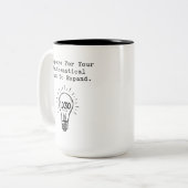 Prepare Your Mathematical Mind To Expand ツートーンマグカップ (正面左)