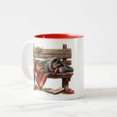 Preparing my Halloween potion ツートーンマグカップ (正面左)