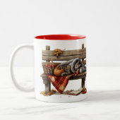 Preparing my Halloween potion ツートーンマグカップ (左)