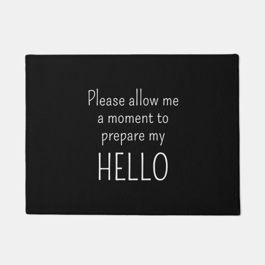 Preparing my hello Funny Introvert  ドアマット (正面)