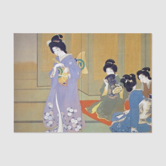Preparing to Dance by Uemura Shoen 薄葉紙 (正面)
