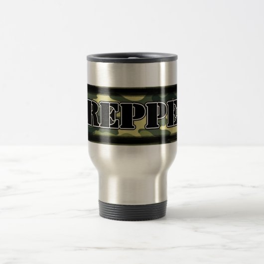 Prepperの迷彩柄 トラベルマグ (中央)