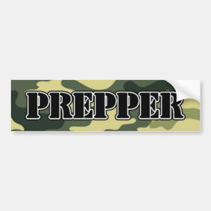Prepperの迷彩柄 バンパーステッカー