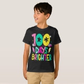 Preppy 100 Days Brighter Happy 100th Day Of School Tシャツ (正面フル)
