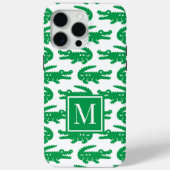 Preppy Alligator – Green & White Case-Mate iPhoneケース (裏面)