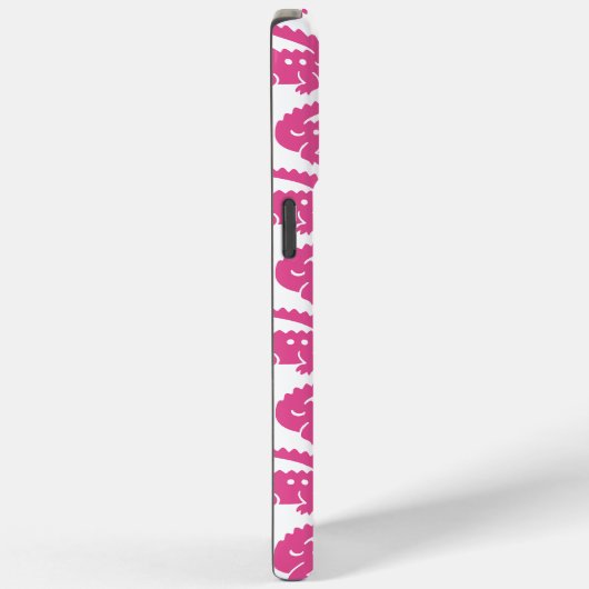 Preppy Alligator – Hot Pink & White Case-Mate iPhoneケース (裏面 / 右)