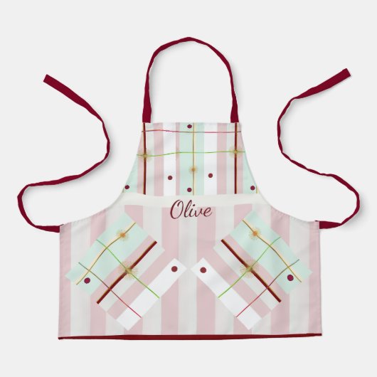 Preppy Atomic Age Kids Apron エプロン (正面)