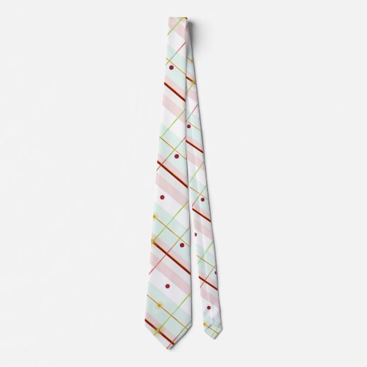 Preppy Atomic Age Plaid Necktie ネクタイ (正面)