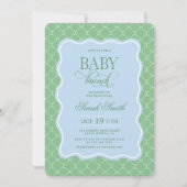 Preppy Baby Brunch Invitation 招待状 (正面)
