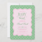 Preppy Baby Brunch Invitation 招待状 (正面)