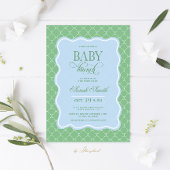 Preppy Baby Brunch Invitation 招待状