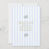 Preppy Baby Shower Boy Invitation 招待状 (裏面)