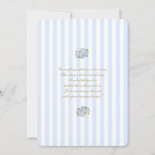 Preppy Baby Shower Boy Invitation 招待状 (裏面)