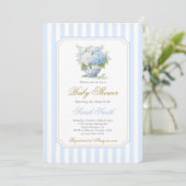 Preppy Baby Shower Boy Invitation 招待状 (スタンド正面)
