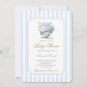 Preppy Baby Shower Boy Invitation 招待状 (正面)