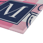 Preppy Baking Pink Gingham  カッティングボード (角)