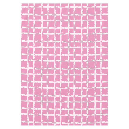 Preppy Bamboo – Pink Coastal Coordinate テーブルクロス (正面)