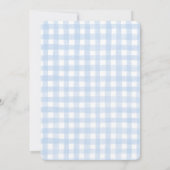 Preppy Beary First Birthday Invitation 招待状 (裏面)