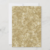 Preppy Black Bow Clean Personalized Baby Shower  招待状 (裏面)