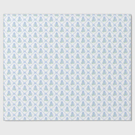 Preppy Blue Green Hydrangeas ラッピングペーパー