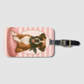 Preppy Boxer Luggage Tag ラゲッジタグ (正面横)