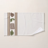 Preppy Boys Dinosaur Gingham - Brown Green & Khaki バスタオルセット (ハンドタオル)