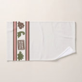 Preppy Boys Dinosaur Gingham -  Brown Green & Red バスタオルセット (ハンドタオル)